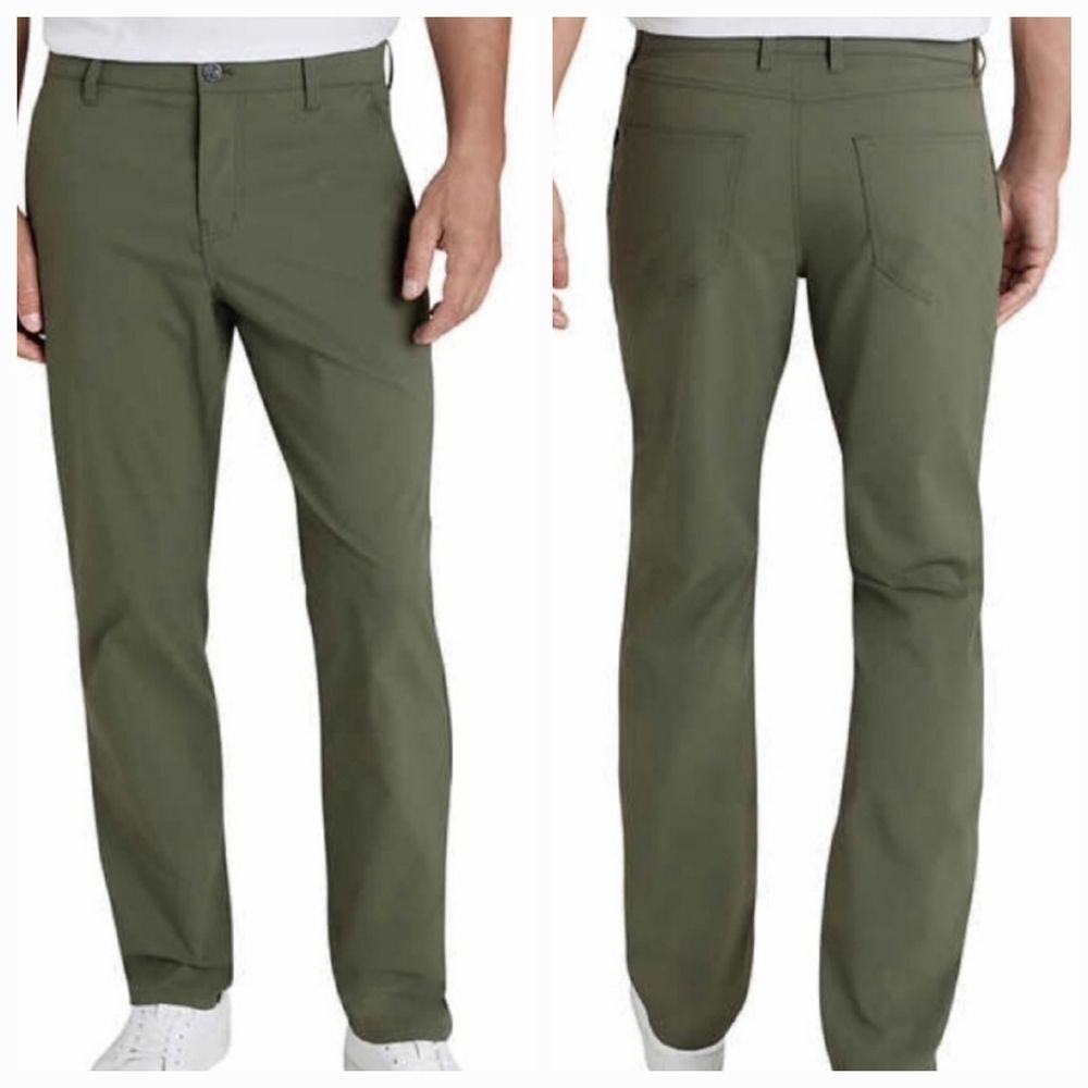 🔹️NWT Weatherproof Olive Flex Flatfront Water Repellant Pants Men's 38x32